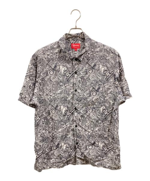 SUPREME（シュプリーム）SUPREME (シュプリーム) Dollar S/S Shirt/シュプリーム ブラック×ホワイト サイズ:Ｌの古着・服飾アイテム