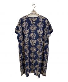 Marble SUD（マーブルシュッド）の古着「sleepy forest 袖口リブOP/マーブルシュッド/03FS073018」｜ネイビー