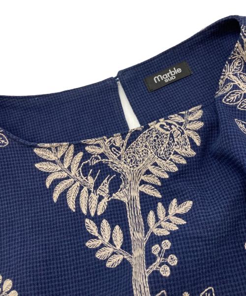 Marble SUD（マーブルシュッド）Marble SUD (マーブルシュッド) sleepy forest 袖口リブOP/マーブルシュッド/03FS073018 ネイビー サイズ:Freeの古着・服飾アイテム