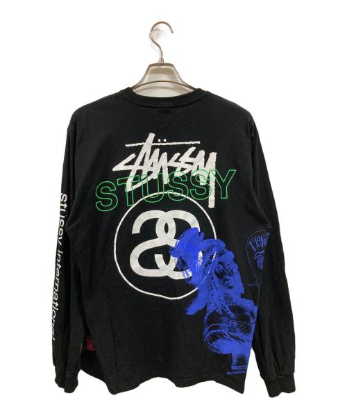 stussy（ステューシー）stussy (ステューシー) グラフィックロゴカットソー/ステューシー ブラック サイズ:Ｌの古着・服飾アイテム