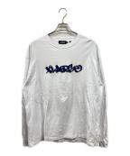 X-LARGEエクストララージ）の古着「ロングスリーブカットソー/エクストララージ/101251011003」｜ホワイト