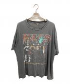 CRONIESクロウニーズ）の古着「プリントTシャツ/クロウニーズ/USA製 KISS」｜ブラック