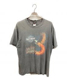 HARLEY-DAVIDSON×Hanes（ハーレーダビッドソン×ヘインズ）の古着「プリントTシャツ/ハーレーダビッドソン/ヘインズ/USA製」｜グレー