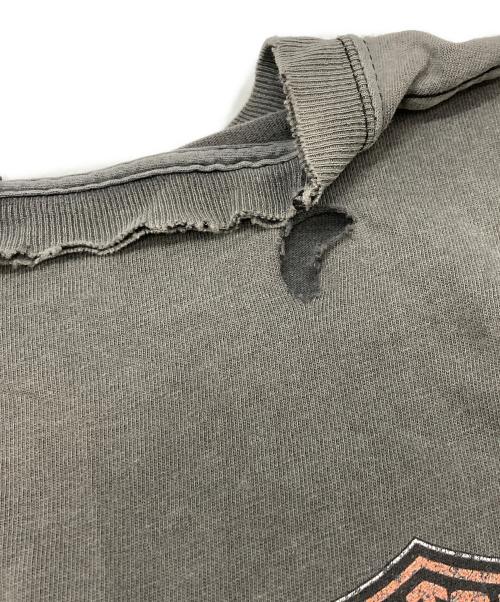 HARLEY-DAVIDSON（ハーレーダビッドソン）HARLEY-DAVIDSON (ハーレーダビッドソン) Hanes (ヘインズ) プリントTシャツ/ハーレーダビッドソン/ヘインズ/USA製 グレー サイズ:Ｌの古着・服飾アイテム