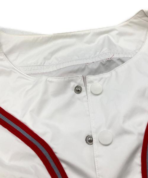 SUPREME（シュプリーム）SUPREME (シュプリーム) Snap-Off Sleeve L/S Baseball Top/シュプリーム/22SS ホワイト×レッド サイズ:XLの古着・服飾アイテム