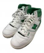 NEW BALANCEニューバランス）の古着「ハイカットスニーカー/ニューバランス/BB650RWG」｜ホワイト×グリーン