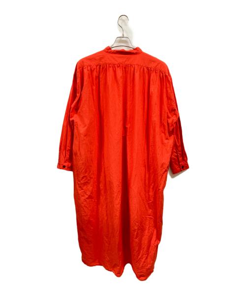 Yarmo（ヤーモ）Yarmo (ヤーモ) キャンブリック コットン シャツドレス/ヤーモ/YAR-22AW OP37 オレンジ サイズ:Freeの古着・服飾アイテム