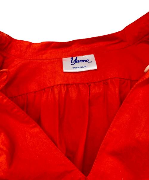 Yarmo（ヤーモ）Yarmo (ヤーモ) キャンブリック コットン シャツドレス/ヤーモ/YAR-22AW OP37 オレンジ サイズ:Freeの古着・服飾アイテム