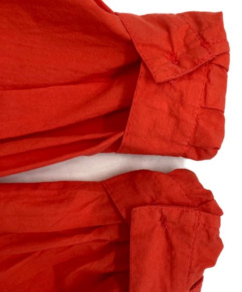 Yarmo（ヤーモ）Yarmo (ヤーモ) キャンブリック コットン シャツドレス/ヤーモ/YAR-22AW OP37 オレンジ サイズ:Freeの古着・服飾アイテム