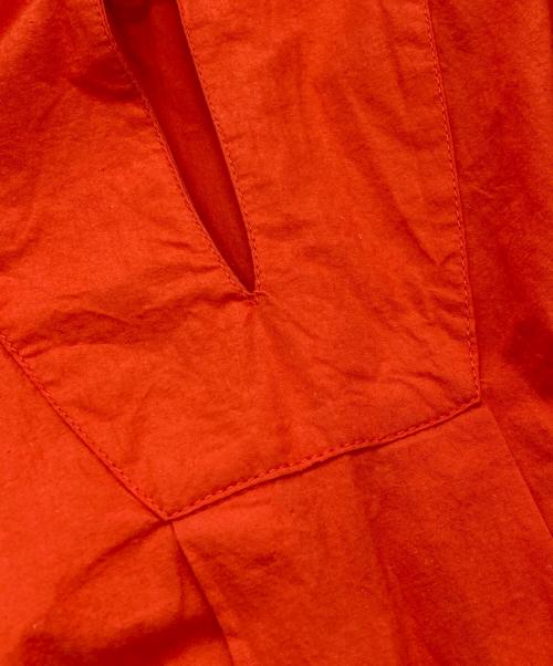 Yarmo（ヤーモ）Yarmo (ヤーモ) キャンブリック コットン シャツドレス/ヤーモ/YAR-22AW OP37 オレンジ サイズ:Freeの古着・服飾アイテム
