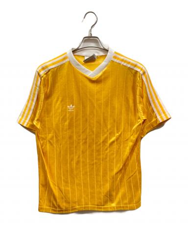 アディダス ゲームシャツ ユニフォーム 半袖 ヴィンテージ 古着 黄色 イエロー 中古・古着通販】adidas (アディダス) ゲームシャツ/アディダス/USA製