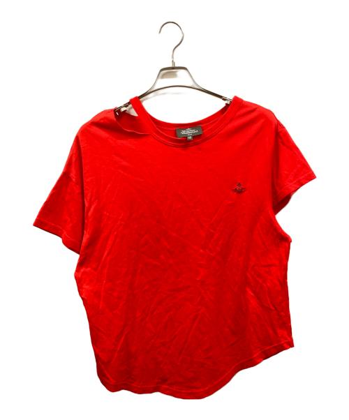 Vivienne Westwood man（ヴィヴィアン ウェストウッド マン）Vivienne Westwood man (ヴィヴィアン ウェストウッド マン) デザインカットソー/ヴィヴィアン ウェストウッド マン レッド サイズ:48の古着・服飾アイテム