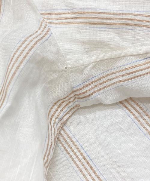 FINAMORE 1925（フィナモレ）FINAMORE 1925 (フィナモレ) ストライプシャツ/フィナモレ/イタリア製 ホワイト サイズ:40の古着・服飾アイテム