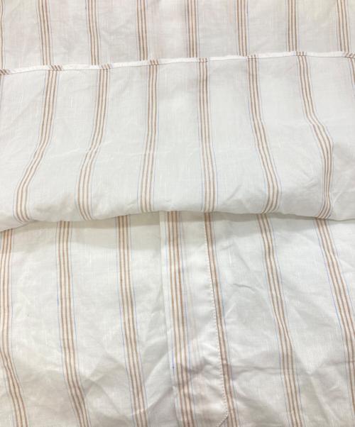 FINAMORE 1925（フィナモレ）FINAMORE 1925 (フィナモレ) ストライプシャツ/フィナモレ/イタリア製 ホワイト サイズ:40の古着・服飾アイテム