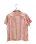 VISVIM (ビズビム) WEBER SHIRT S/S STRIPES/ビズビム/0122105011020/22SS ホワイト×レッド サイズ:3：18000円