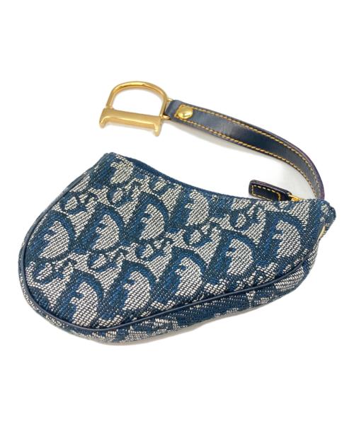 Christian Dior（クリスチャン ディオール）Christian Dior (クリスチャン ディオール) トロッターサドルコインケース/クリスチャン ディオール/TR 0022 ネイビーの古着・服飾アイテム