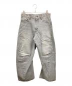 FRAMeWORKフレームワーク）の古着「out of frameデニムパンツ/フレームワーク/24030220318020」｜グレー