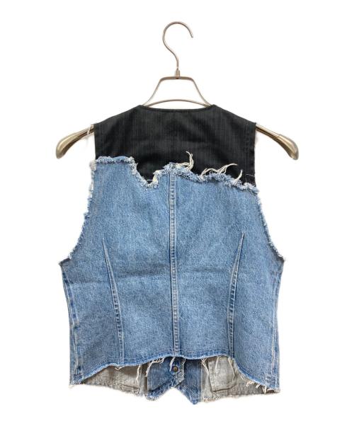 FRAMeWORK（フレームワーク）FRAMeWORK (フレームワーク) OUT OF FRAMeドッキングミニベスト/フレームワーク/24011220307020 インディゴ サイズ:Freeの古着・服飾アイテム