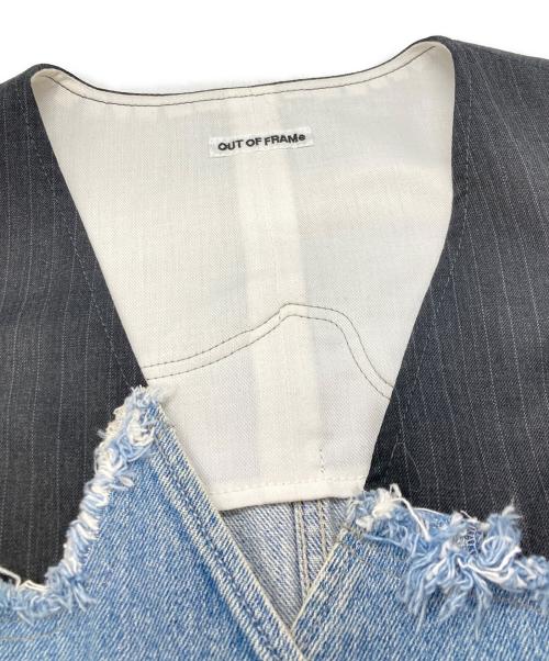 FRAMeWORK（フレームワーク）FRAMeWORK (フレームワーク) OUT OF FRAMeドッキングミニベスト/フレームワーク/24011220307020 インディゴ サイズ:Freeの古着・服飾アイテム