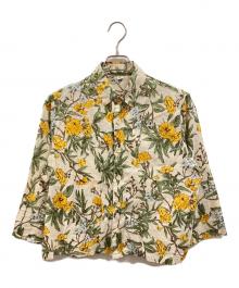 45R（フォーティファイブ・アール）の古着「度甘平ホウセンカプリントの四角シャツ/フォーティファイブ・アール/70730162」｜ベージュ×グリーン