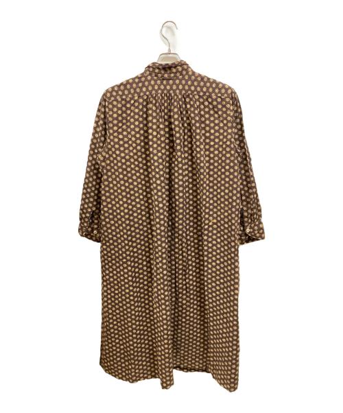 45R（フォーティファイブ・アール）45R (フォーティファイブ・アール) シガードットプリントのドレスワンピース/フォーティファイブ・アール/70350291/23SS ブラウン サイズ:Freeの古着・服飾アイテム