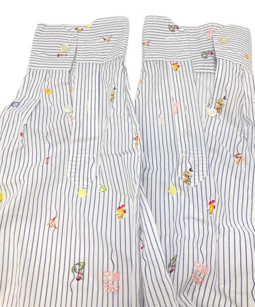 ETRO（エトロ）ETRO (エトロ) ストライプシャツ/エトロ/222-11451-3151 ブルー×ホワイト サイズ:41の古着・服飾アイテム