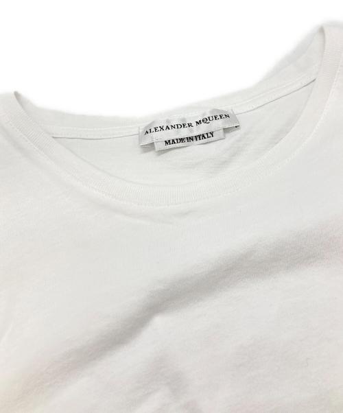 ALEXANDER McQUEEN（アレキサンダーマックイーン）ALEXANDER McQUEEN (アレキサンダーマックイーン) タイガー＆スカルプリントTシャツ/アレキサンダーマックイーン/449496 QIZ4B ホワイト サイズ:Ｌの古着・服飾アイテム