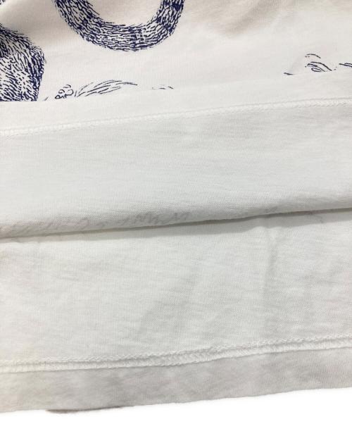 ALEXANDER McQUEEN（アレキサンダーマックイーン）ALEXANDER McQUEEN (アレキサンダーマックイーン) タイガー＆スカルプリントTシャツ/アレキサンダーマックイーン/449496 QIZ4B ホワイト サイズ:Ｌの古着・服飾アイテム