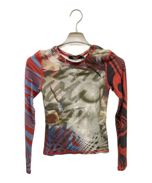 Jaded London（ジェイデッドロンドン）jaded london (ジェイデッドロンドン) 総柄カットソー レッド サイズ:UK4の古着・服飾アイテム