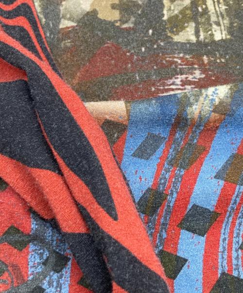 Jaded London（ジェイデッドロンドン）jaded london (ジェイデッドロンドン) 総柄カットソー レッド サイズ:UK4の古着・服飾アイテム