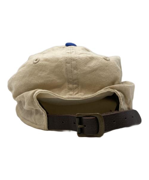 american needl（アメリカンニードル）american needl (アメリカンニードル) Linen-Cotton Baseball Cap LA/アメリカンニードル ベージュの古着・服飾アイテム