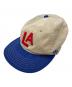 american needl（アメリカンニードル）の古着「Linen-Cotton Baseball Cap LA/アメリカンニードル」｜ベージュ