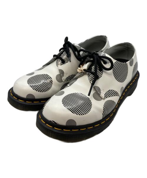 Dr.Martens（ドクターマーチン）Dr.Martens (ドクターマーチン) 3ホールシューズ/ドクターマーチン ホワイト×ブラック サイズ:UK6の古着・服飾アイテム