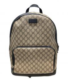 GUCCI（グッチ）の古着「GGスプリームバックパック/グッチ/406370/493075」｜ベージュ×ブラウン