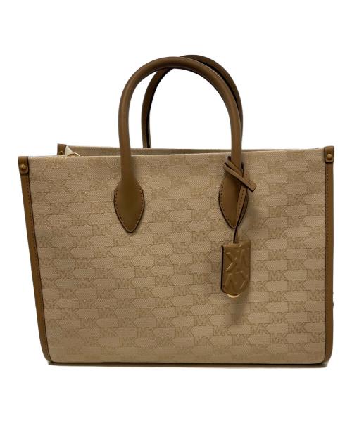 MICHAEL KORS（マイケル・コース）MICHAEL KORS (マイケル・コース) 2WAYショルダートートバッグ ベージュの古着・服飾アイテム