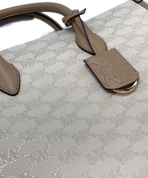 MICHAEL KORS（マイケル・コース）MICHAEL KORS (マイケル・コース) 2WAYショルダートートバッグ ベージュの古着・服飾アイテム