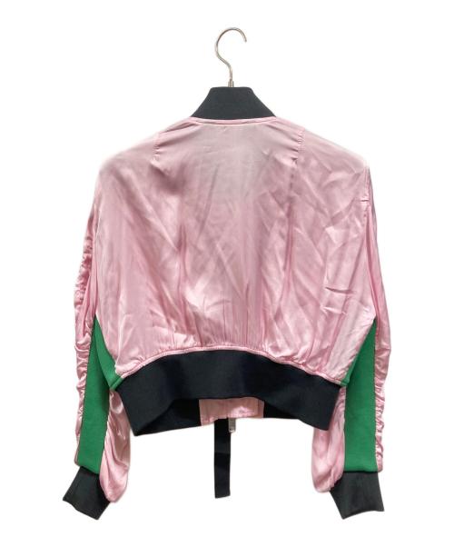 DIESEL（ディーゼル）DIESEL (ディーゼル) ニット切替ブルゾン ピンク サイズ:XSの古着・服飾アイテム