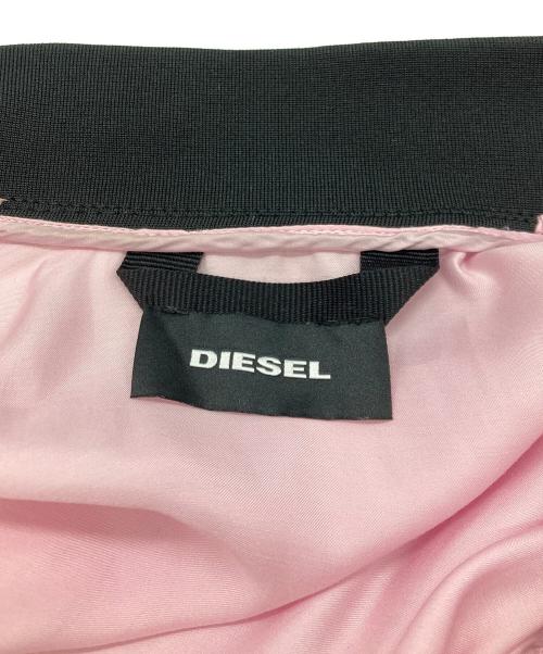 DIESEL（ディーゼル）DIESEL (ディーゼル) ニット切替ブルゾン ピンク サイズ:XSの古着・服飾アイテム