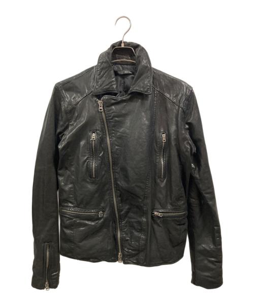Harlem Rounge（ハーレムラウンジ）Harlem Rounge (ハーレムラウンジ) ピッグレザーシングルライダース ジャケット/HR-15911/Harlem Rounge ブラック サイズ:Lの古着・服飾アイテム