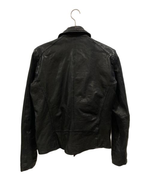 Harlem Rounge（ハーレムラウンジ）Harlem Rounge (ハーレムラウンジ) ピッグレザーシングルライダース ジャケット/HR-15911/Harlem Rounge ブラック サイズ:Lの古着・服飾アイテム