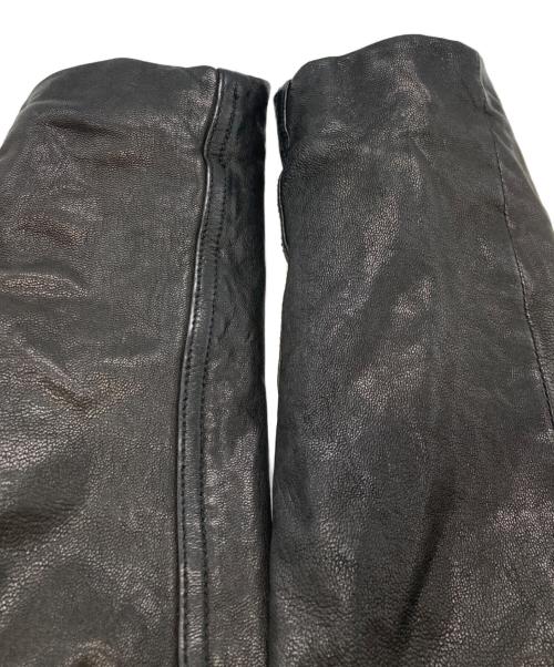 Harlem Rounge（ハーレムラウンジ）Harlem Rounge (ハーレムラウンジ) ピッグレザーシングルライダース ジャケット/HR-15911/Harlem Rounge ブラック サイズ:Lの古着・服飾アイテム