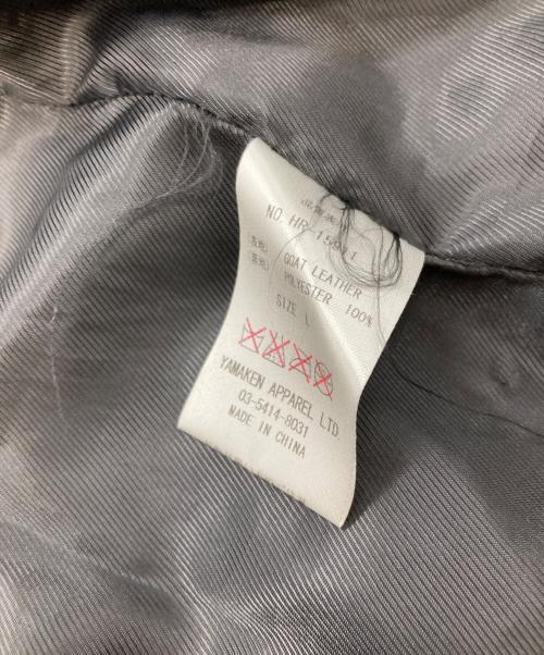 Harlem Rounge（ハーレムラウンジ）Harlem Rounge (ハーレムラウンジ) ピッグレザーシングルライダース ジャケット/HR-15911/Harlem Rounge ブラック サイズ:Lの古着・服飾アイテム