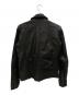 Harlem Rounge (ハーレムラウンジ) ピッグレザーシングルライダース ジャケット/HR-15911/Harlem Rounge ブラック サイズ:L：6000円