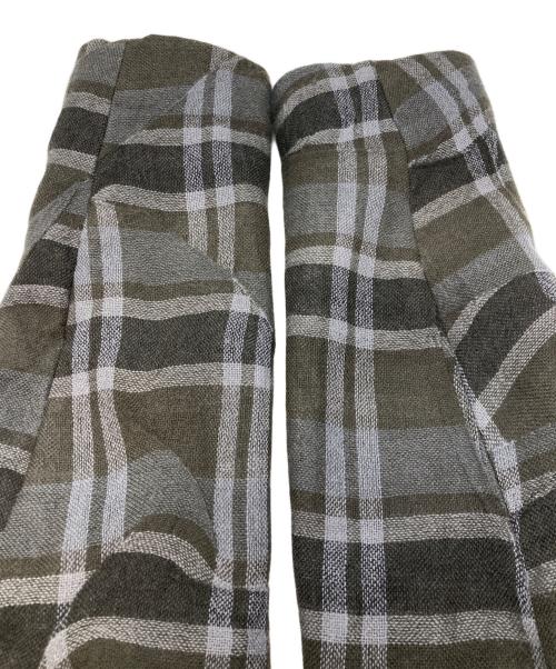 ISSEY MIYAKE MEN（イッセイミヤケメン）ISSEY MIYAKE MEN (イッセイミヤケメン) 変形チェックテーラードジャケット/イッセイミヤケメン/ME23FD115 グレー サイズ:3の古着・服飾アイテム