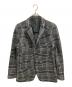 ISSEY MIYAKE MEN（イッセイミヤケメン）の古着「変形チェックテーラードジャケット/イッセイミヤケメン/ME23FD115」｜グレー