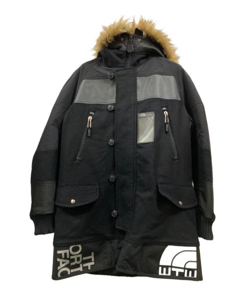 THE NORTH FACE（ザ ノース フェイス）THE NORTH FACE (ザ ノース フェイス) COMME des GARCONS JUNYA WATANABE MAN (コムデギャルソンジュンヤワタナベマン) ウールツイルフラノDAFFLEBAG リメイク ブラック サイズ:Lの古着・服飾アイテム