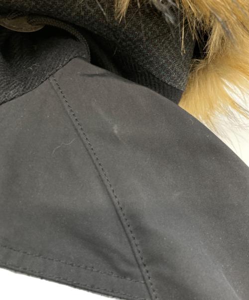 THE NORTH FACE（ザ ノース フェイス）THE NORTH FACE (ザ ノース フェイス) COMME des GARCONS JUNYA WATANABE MAN (コムデギャルソンジュンヤワタナベマン) ウールツイルフラノDAFFLEBAG リメイク ブラック サイズ:Lの古着・服飾アイテム