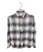 Ron Hermanロンハーマン）の古着「Brushed Plaid shirt　ロンハーマン　3420700125 1071」｜グレー×パープル