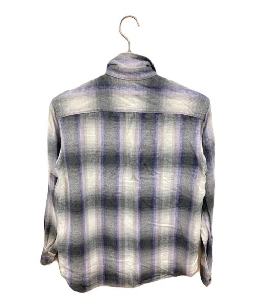 Ron Herman（ロンハーマン）Ron Herman (ロンハーマン) Brushed Plaid shirt　ロンハーマン　3420700125 1071 グレー×パープル サイズ:Sの古着・服飾アイテム