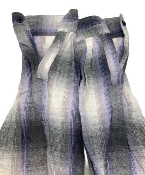 Ron Herman（ロンハーマン）Ron Herman (ロンハーマン) Brushed Plaid shirt　ロンハーマン　3420700125 1071 グレー×パープル サイズ:Sの古着・服飾アイテム